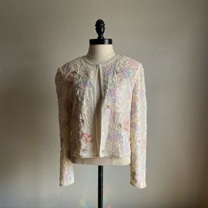 Adrianna Papell embroidered jacket
